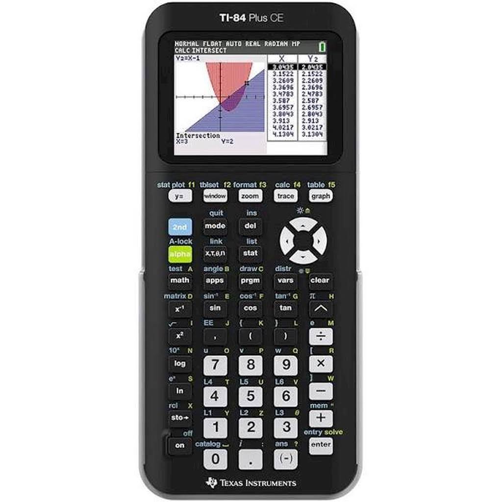 Texas Instruments Ti-84 Plus CE Graphing Calculator - Matte Black