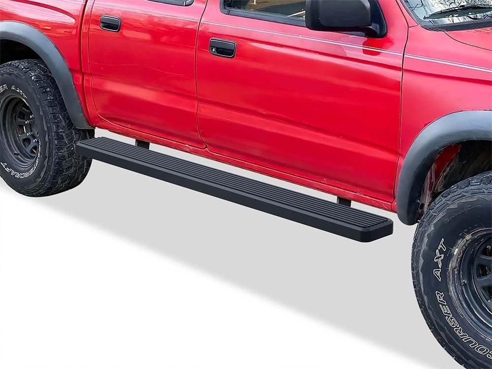 APS iBoard Running Boards 4 inches Compatible with Toyota Tacoma 2001-2004 Double Crew Cab (Nerf Bars Side Steps Side Bars)