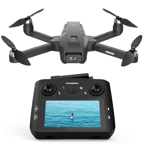 GPS Drone with Camera Adults, 4.5 Inch LCD Screen RC, 32G SD Card with Professional GPS, FPV Drones with Auto Return Follow Me for Beginner
