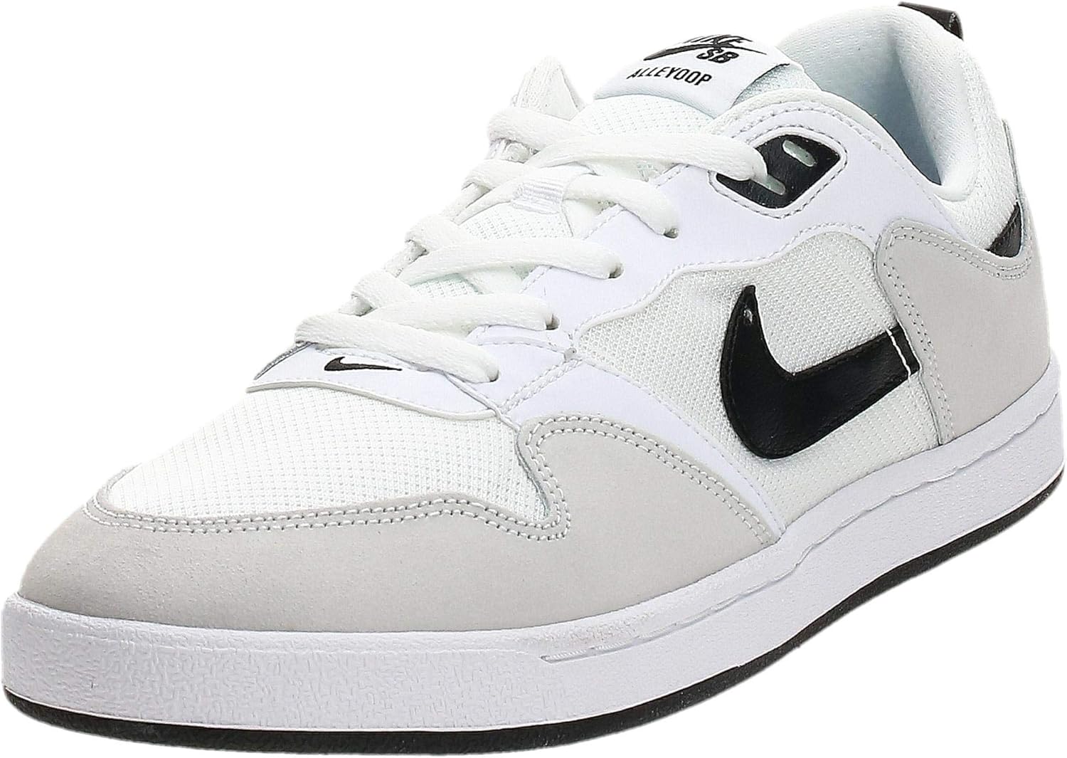 Nike SB Alleyoop Mens Trainers CJ0882 Sneakers Shoes (UK 8.5 US 9.5 EU 43, White Black White 100)