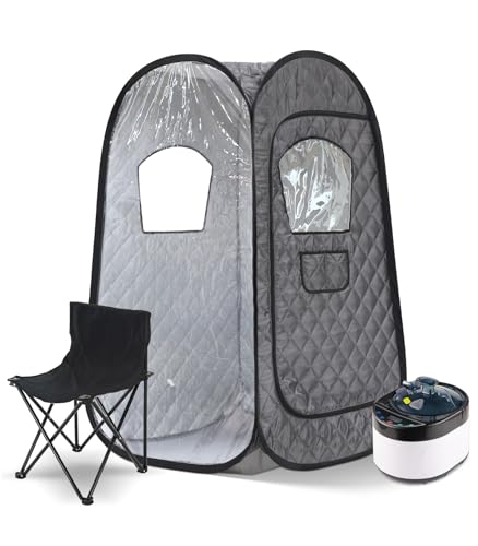 2 Person Sauna Tent with 2 Folding Chairs