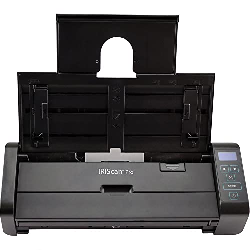 IRIScan Pro 5 Color Portable Duplex Document Scanner, Auto Document Feeder (ADF) 20Pages, Ultra Speed 20PPM, 1 Click scan to PDF