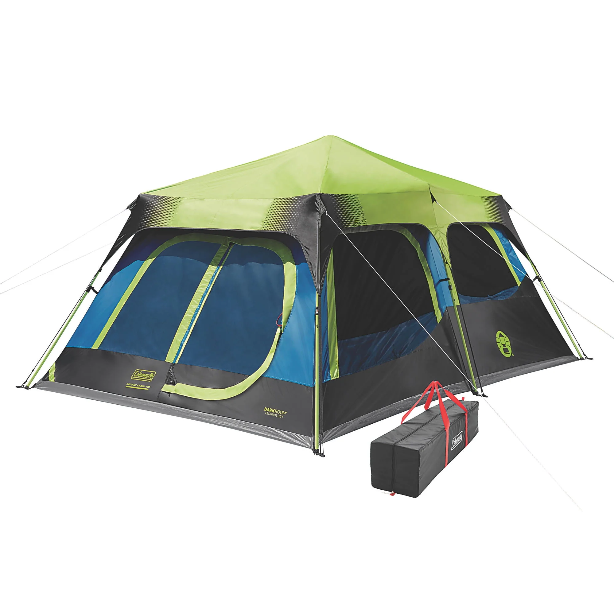 Coleman® 10-Person Dark Room™ Cabin Camping Tent with Instant Setup, 1 Room, Blue