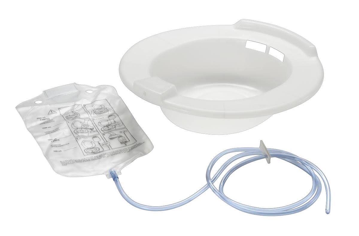 Medline Sitz Baths, 14 inch, Clear, Pack of 10