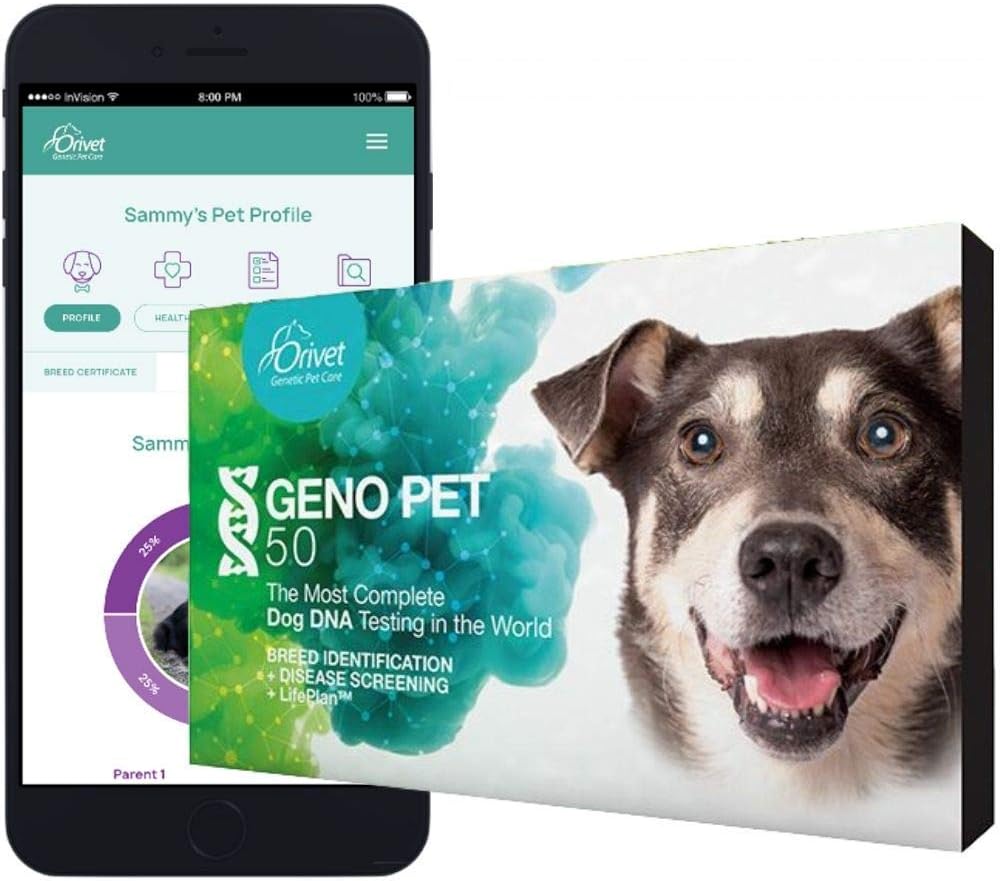 ORIVET Dog DNA Test | Comprehensive Dog Breed Test Kit, Genetic Testing, Health Risks Screen and Life Plan GenoPet 5.0 for Canines