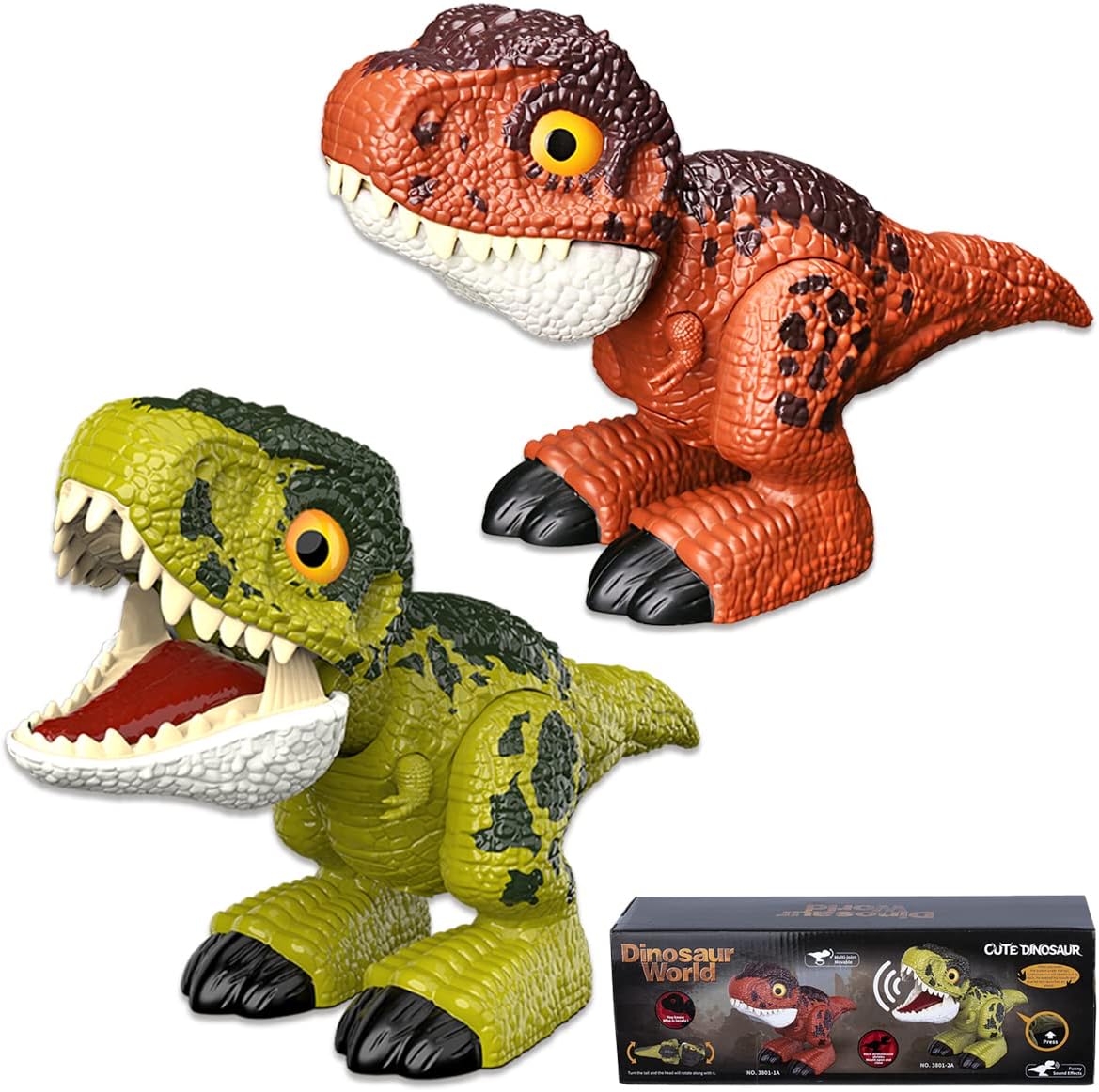 Dinosaur Toys, Interactive Dinosaur, Carnotaurus Dinosaur with Movable Joints and Sounds Effects, Electronic Dinosaur for Kids 3 4 5 6 7 8+ Years