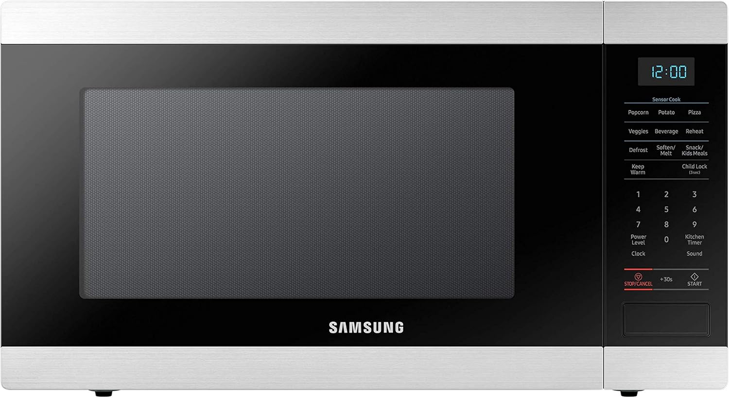 SAMSUNG Countertop Microwave Oven with 1.9 Cu. Ft. Capacity - Smart Sensor, Easy to Clean Interior, 950 Watts of Power, Auto Defrost