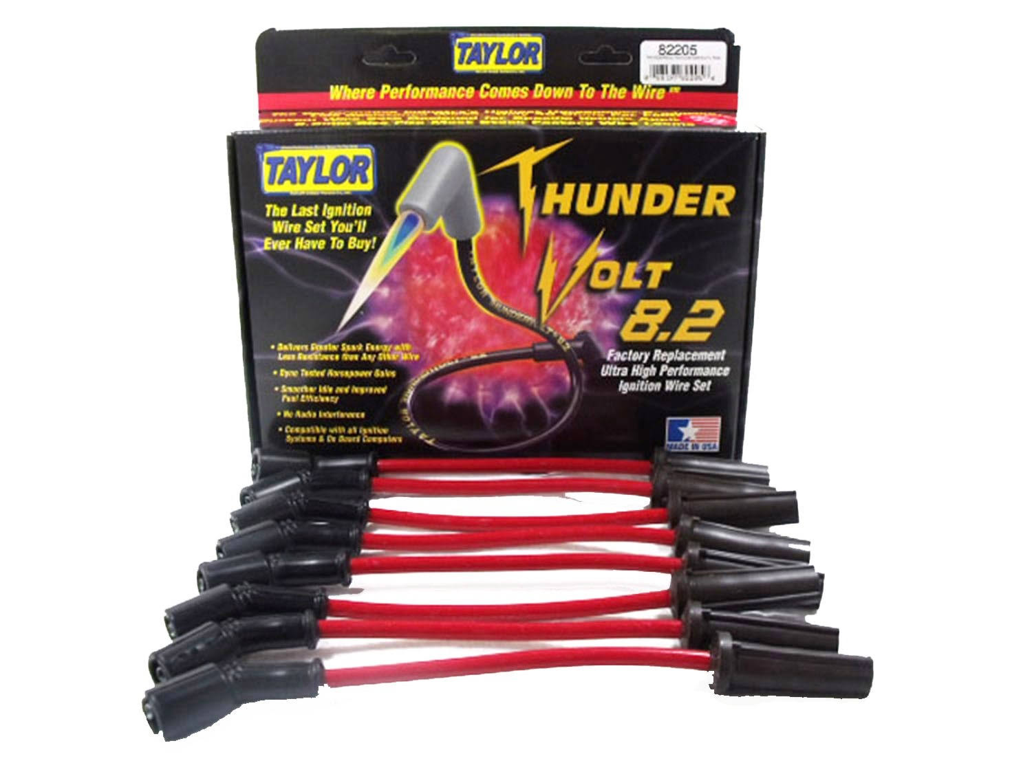 Taylor Cable 82205 ThunderVolt 8.2 Spark Plug Wire Set