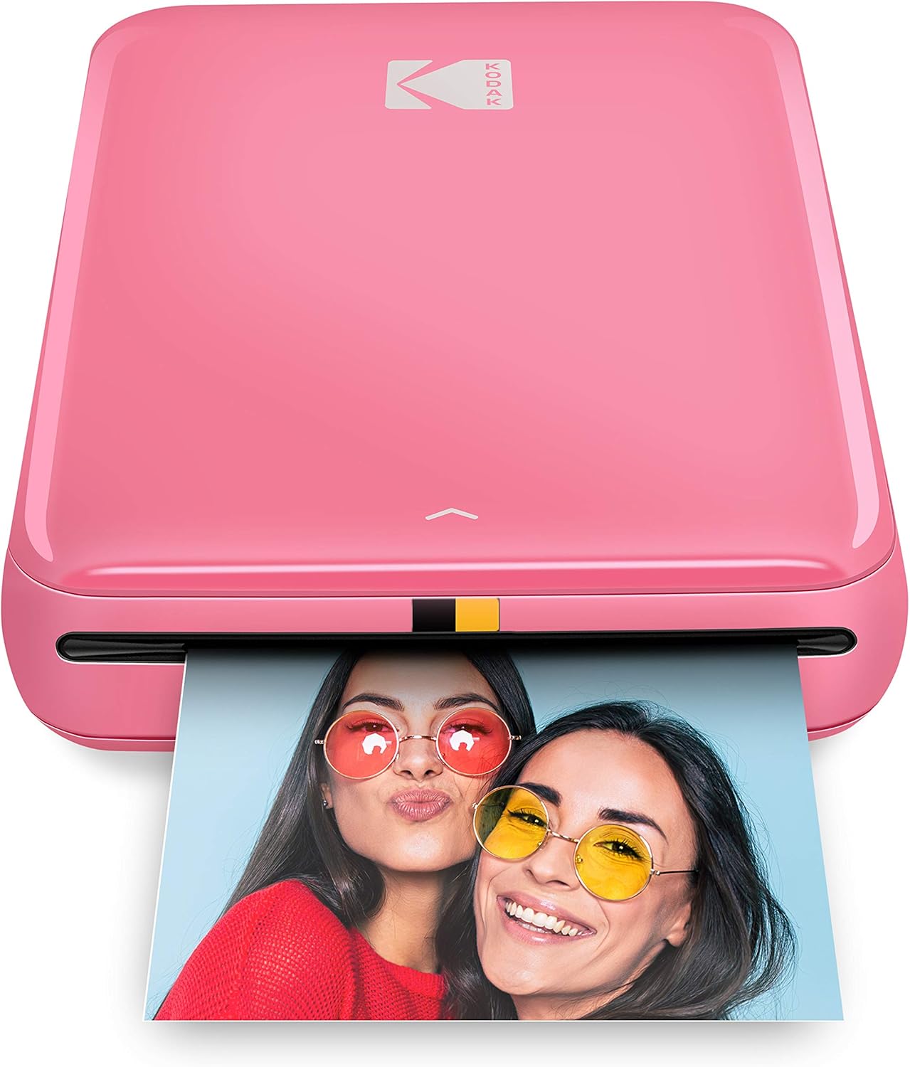 Kodak Step Instant Photo Printer with Bluetooth/NFC, Zink Technology & Kodak App for iOS & Android (Pink) Prints 2x3” Sticky-Back Photos. Pack of 2