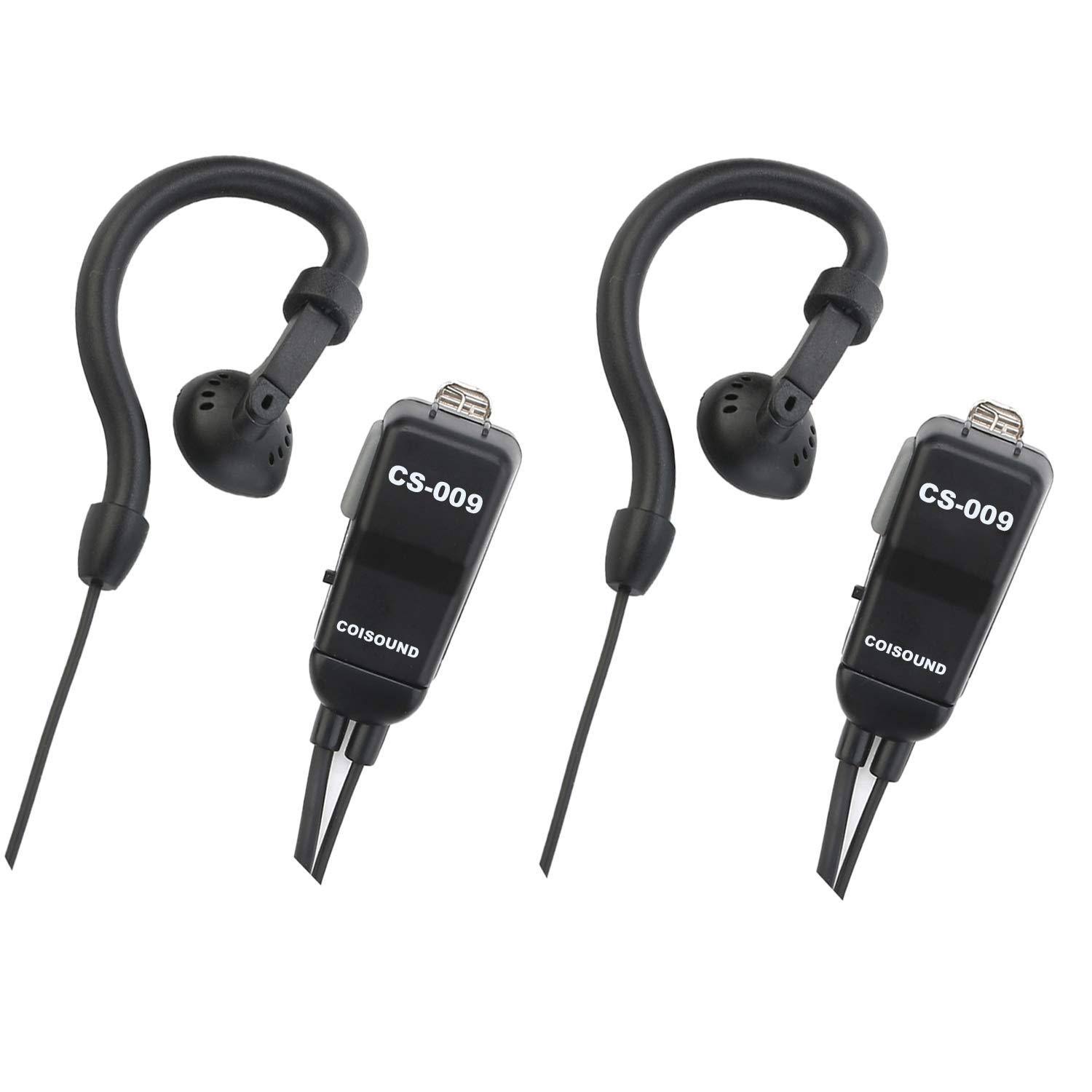 Two Way Radio Earpiece Compatible Midland Avph4 Ear-Clip Two Way Headset for Midland Walkie Talkie Earpiece(Pair)