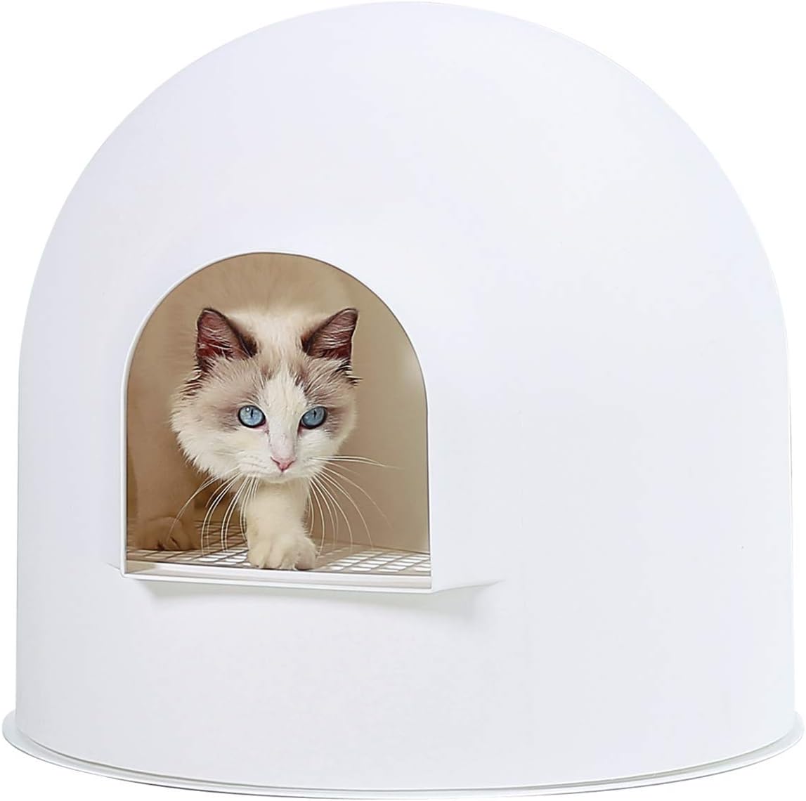 pidan Igloo Cat Litter Box Dome Litter Box Extra Large Igloo Litter Box Dog Proof Kitty Litter Box Furniture with Modern Minimalist Design