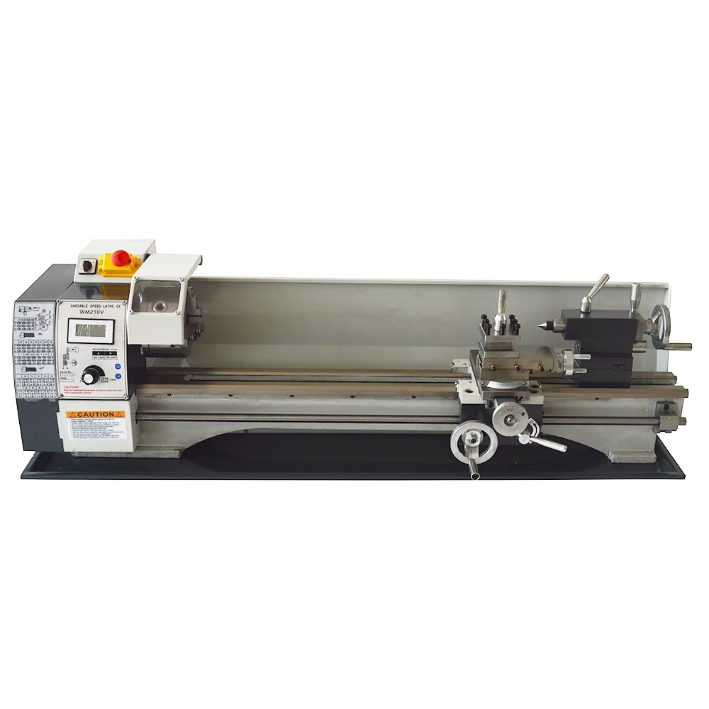 EQCOTWEA Precision Metal Lathe Inch Thread Brushless Motor Bench Lathe 8"*32" Manufacturing Industry - Curated Treasures Market