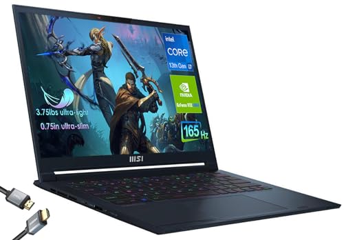 MSI Ultralight Stealth 14 Gaming Laptop - 13th Gen Intel i7-13620H - Nvidia Geforce RTX 4060-14" 165HZ FHD - Wi-Fi 6 - Thunderbolt 4