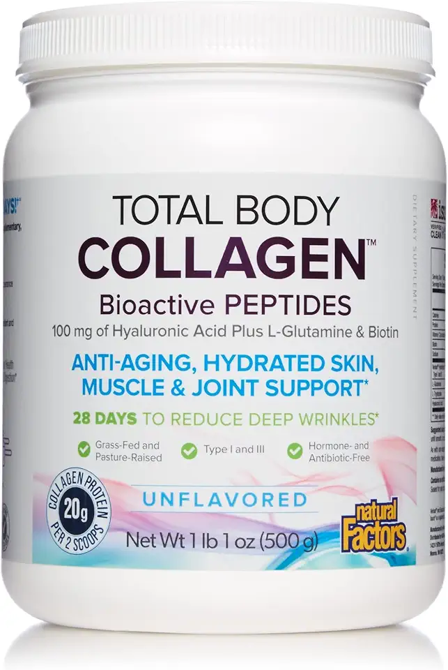 Natural Factors Unflavoured Total Body Collagen Powder, 500 GR - Kansas Nuitrition - HNZSDS