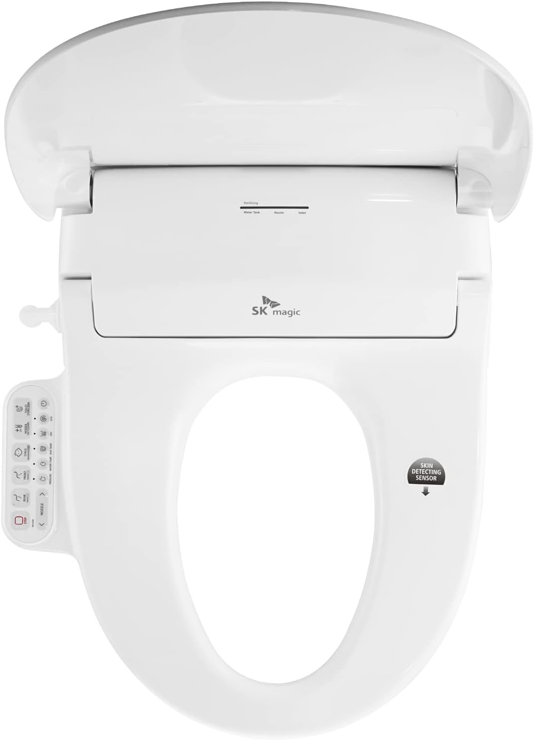 BID-S24D Electric Bidet Toilet Seat Elongated| Adjustable Warm Water