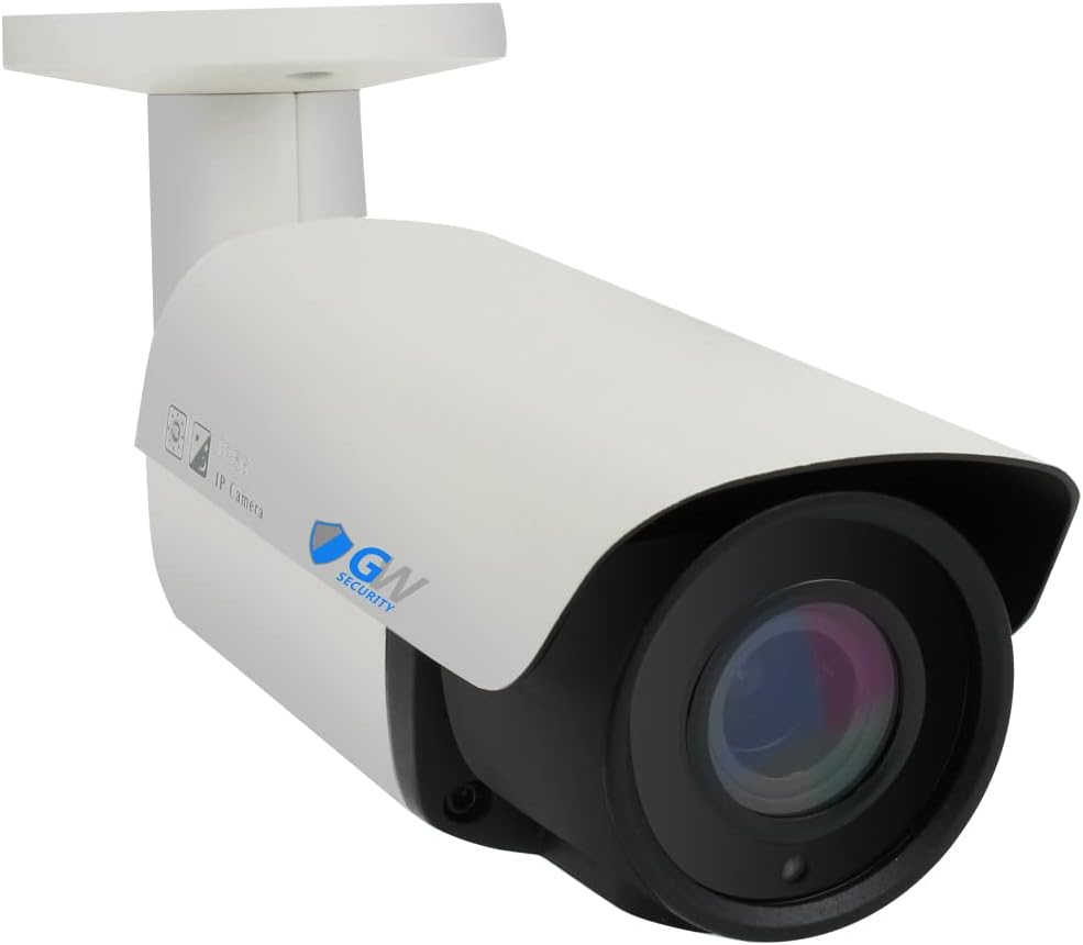 GW Security 4K 8MP Outdoor / Indoor Starlight Microphone 2.8mm Wide Angle Lens PoE IP Bullet Security Camera (GW8038IP)