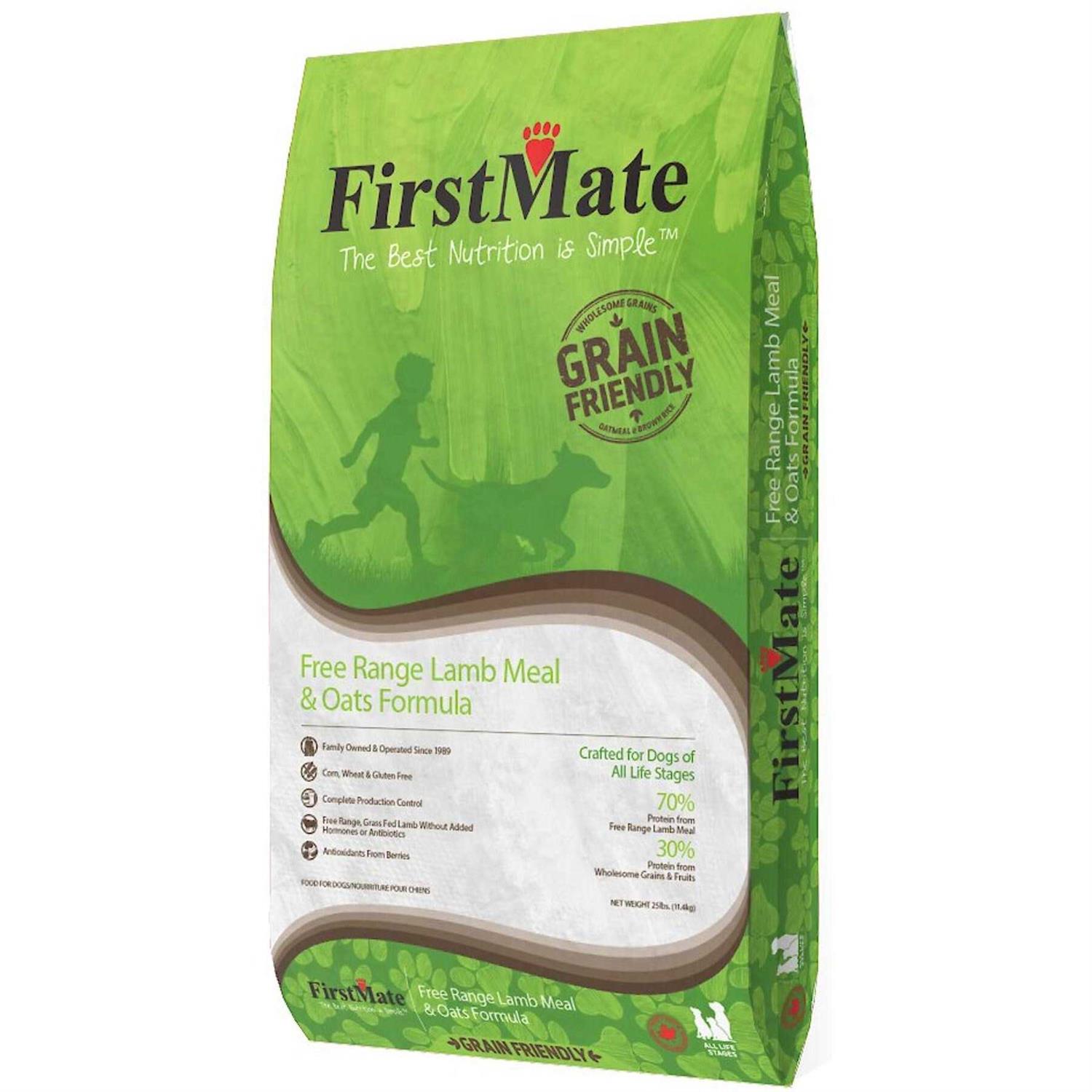 FirstMate Grain Friendly Formula Dog Food Free Range Lamb &amp; Oats - Pet Supplies online store