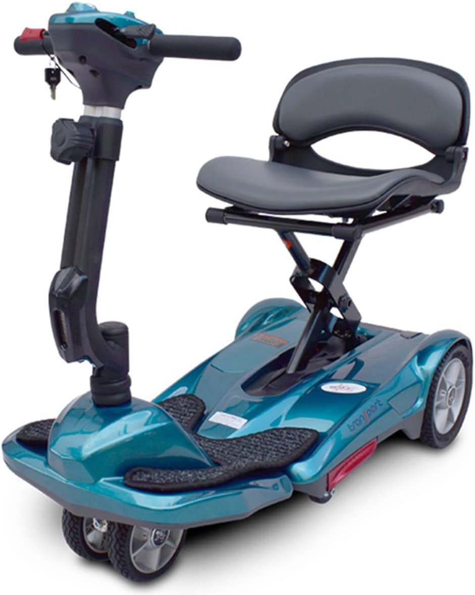 EV Rider Transport M EZ(Easy Move) S19M Fold Manual Folding Electric Mobility Scooter for Adults Seniors Handicapped Lightweight Mobility Travel