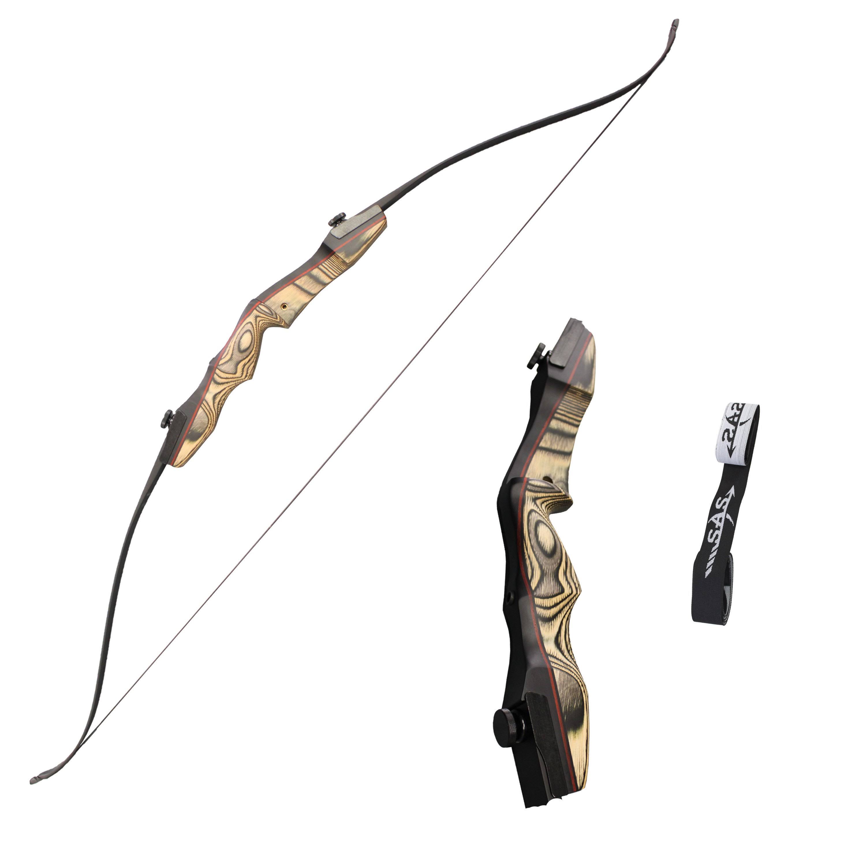 Samick SAS Sage Premium 62 Takedown Recurve Bow with Stringer (50Lbs, Right)