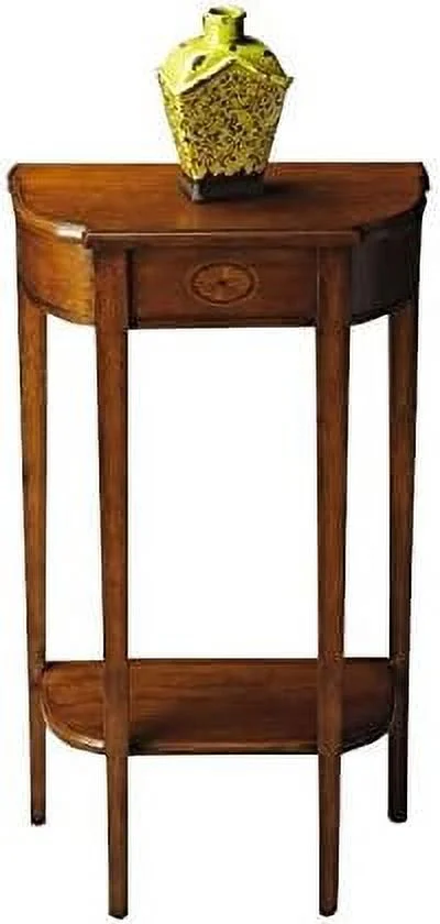 xrboomlife Traditional Console Table in Olive Ash Burl