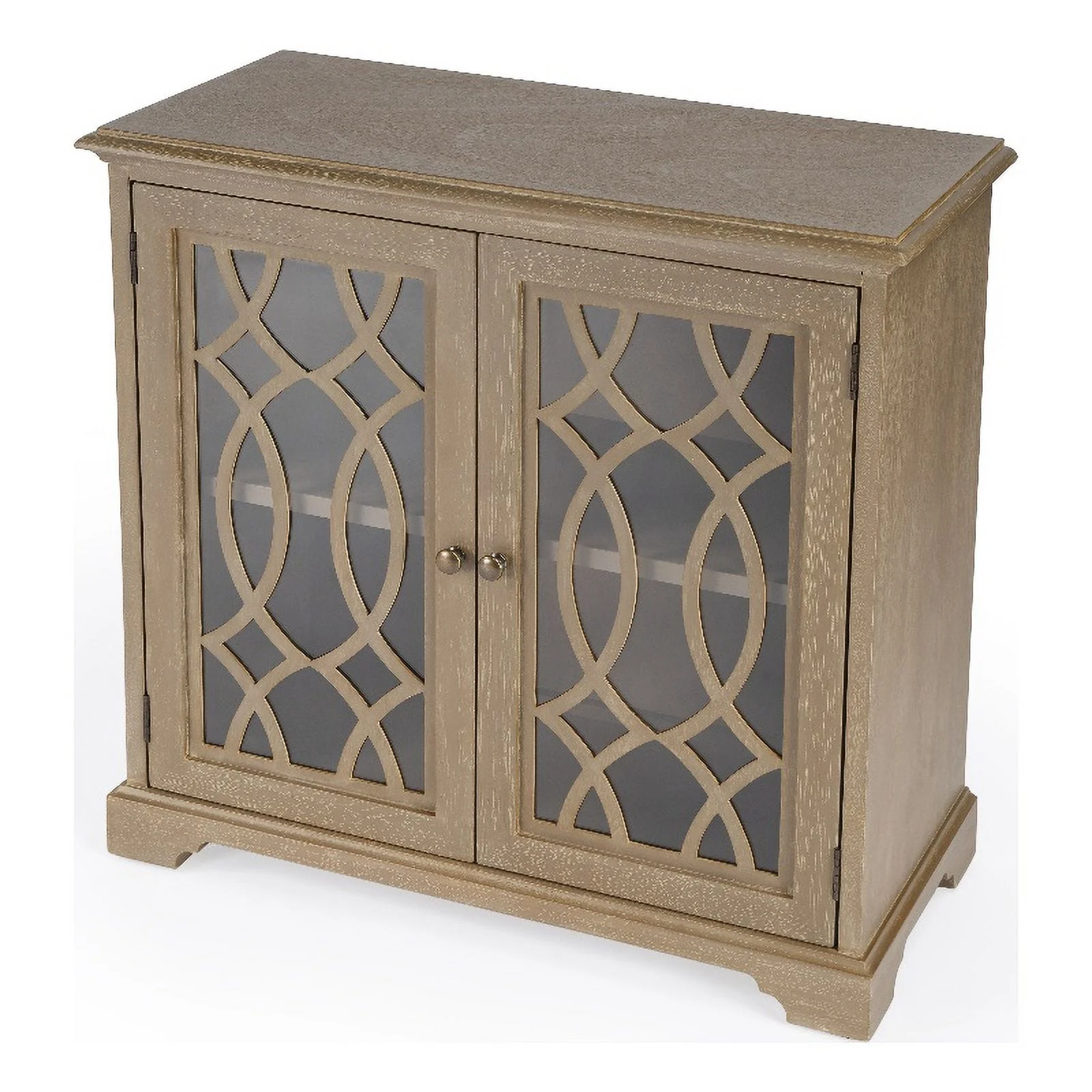 Bowery Hill Traditional Wooden 2 Door Cabinet in Brown Finish - Curated Treasures Market