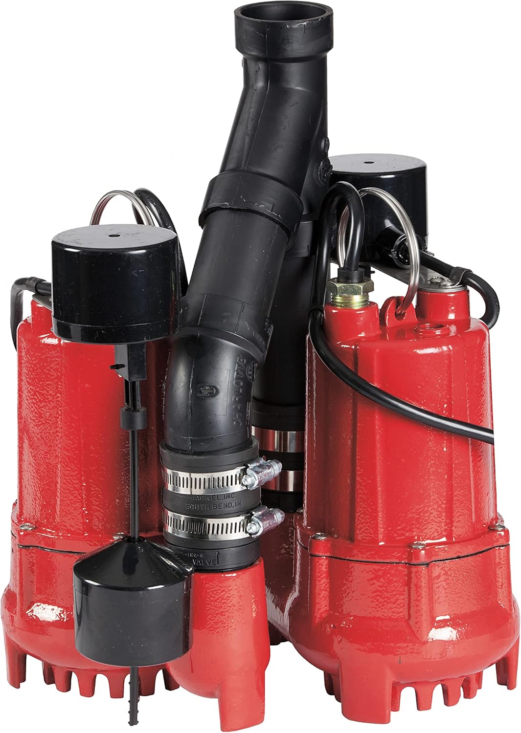 Red Lion RL-SC33DUP RL-SC33DUP 1/3 HP Dual Automatic Cast Iron Sump Pump System with 10-Foot Power Cord, ,