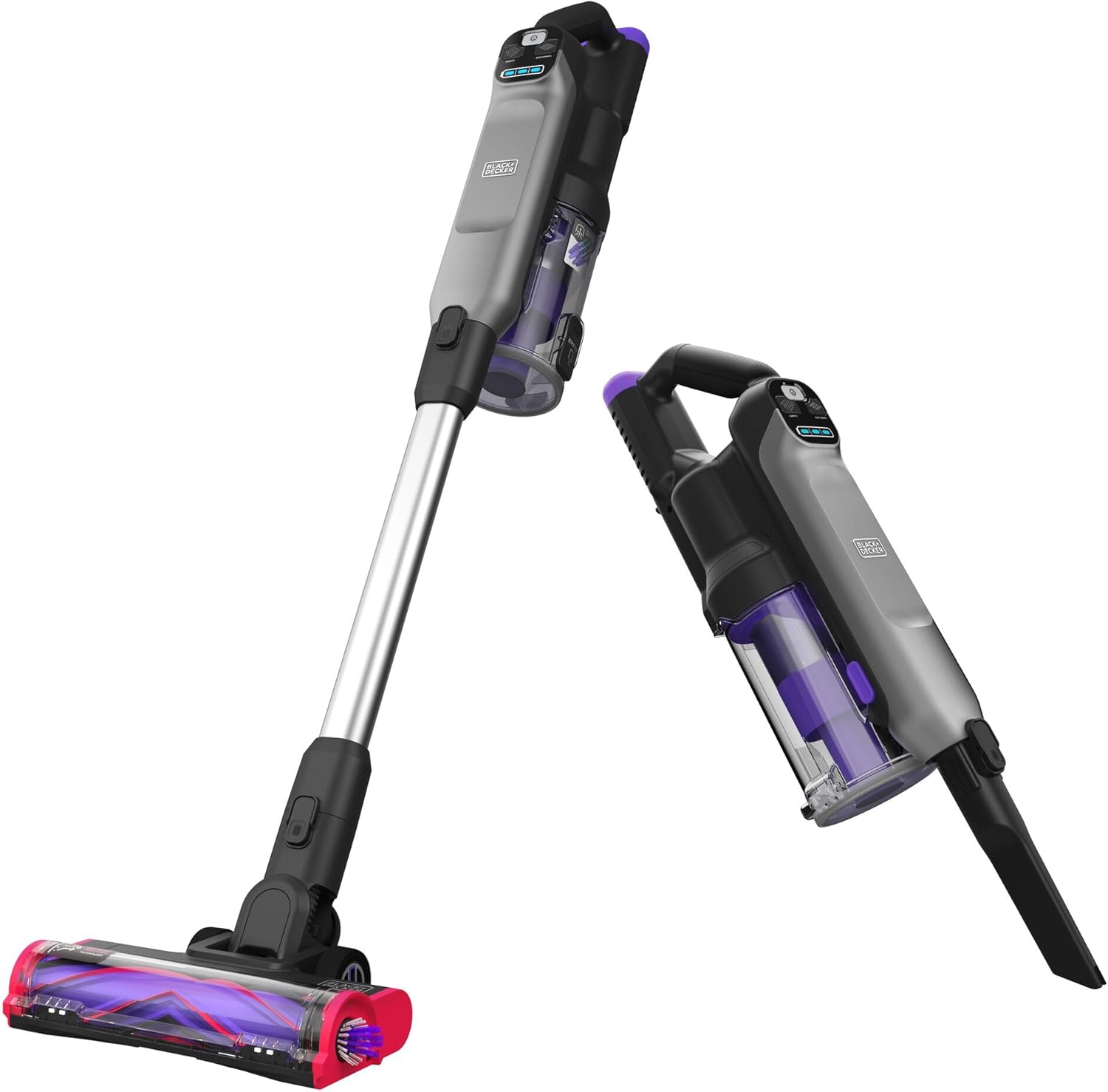 BLACK+DECKER SUMMITSERIES Select Cordless Stick Vacuum Cleaner for Pets with Powered Pet Hair Brush, LED Floor Lights, Lightweight