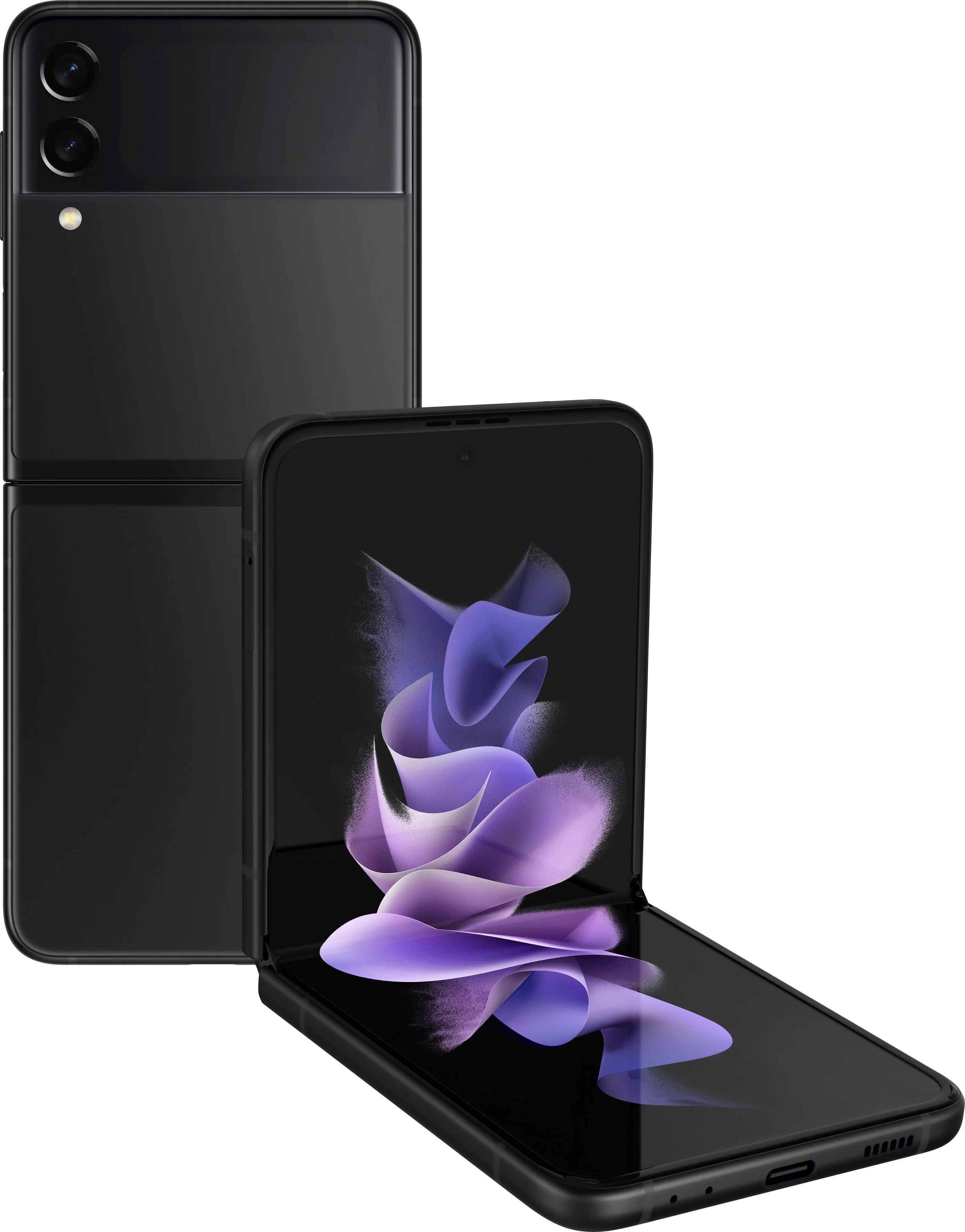 Pre-Owned Samsung Galaxy Z Flip 3 5G F711U 128GB Black Unlocked Smartphone (Refurbished: Good)