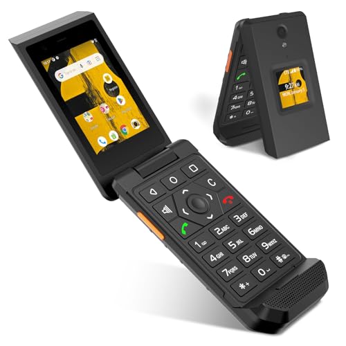 CAT S22 Smart Flip Phone Unlocked (16GB) 2.8 Touchscreen Rugged Cell Phone Android 11, IP68 Water Resistant, T-Mobile 4G LTE GSM Single Nano Slot