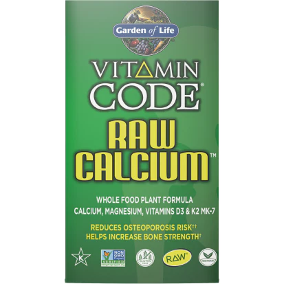 Vitamin Code Raw Calcium 120 vegcaps by Garden of Life - Kansas Nuitrition - HNZSDS