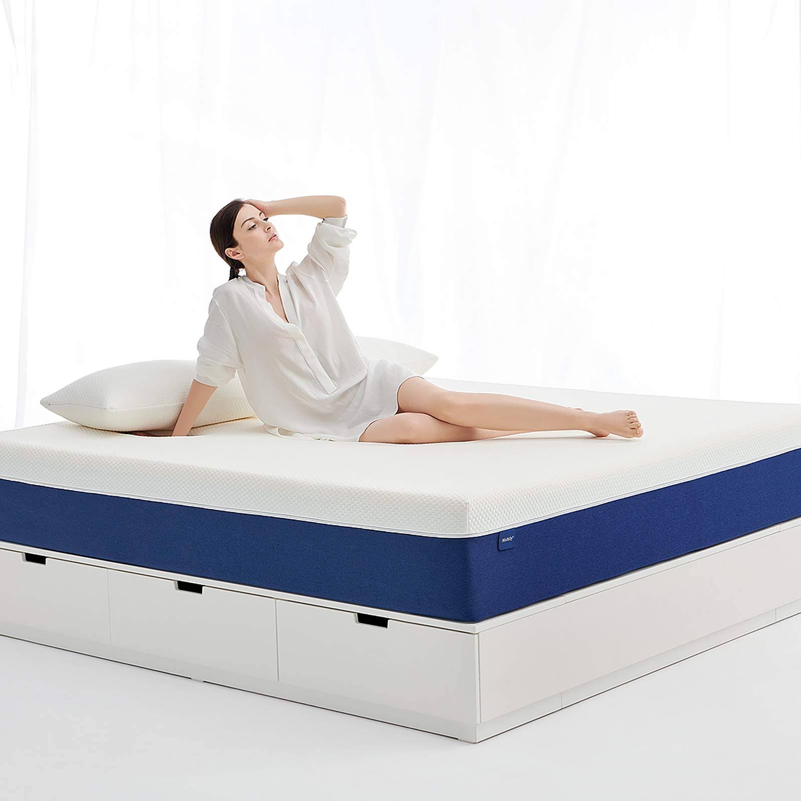 Full Mattress, Molblly 12 inch Gel Memory Foam Mattress with CertiPUR-US Bed Mattress in A Box for Sleep Cooler u0026 Pressure R