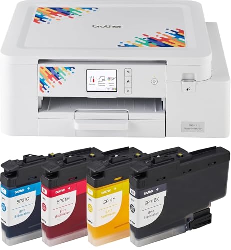 Brother Sublimation Printer and 4-Color Sublimation Ink Cartridge Set