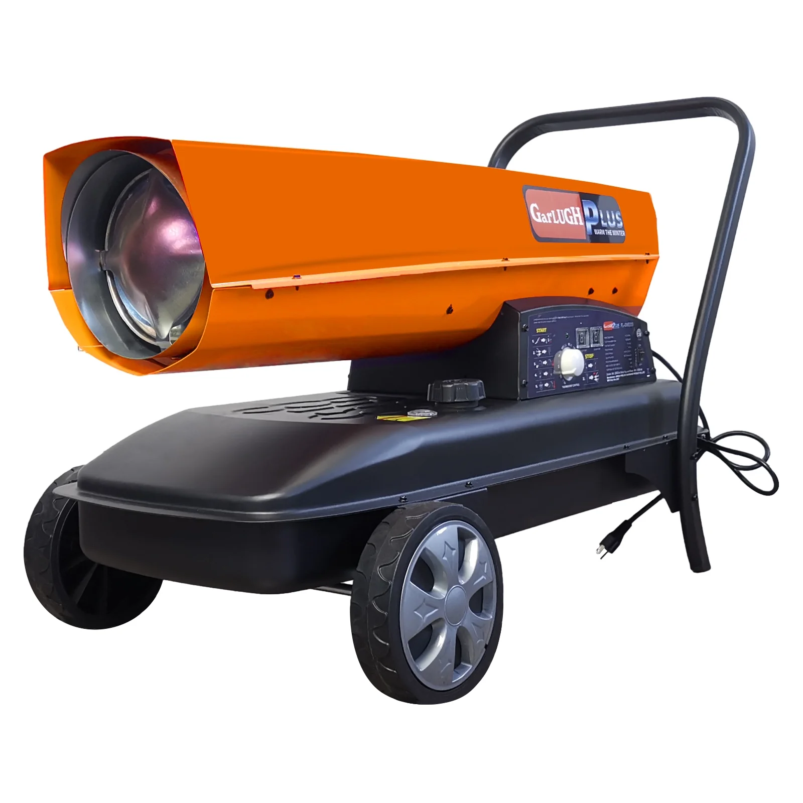 KEHOMY 220 Portable Movable Torpedo Forced Air 215000BTU Heavy-duty Kerosene/Diesel Heater with Thermostat Control and Overheat Protection for