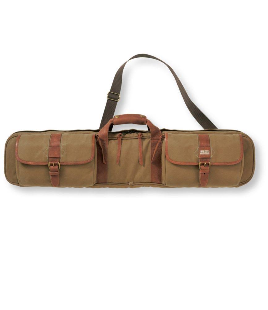 Maine Guide Waxed-Canvas Four-Piece Rod Case Brown | L.L.Bean