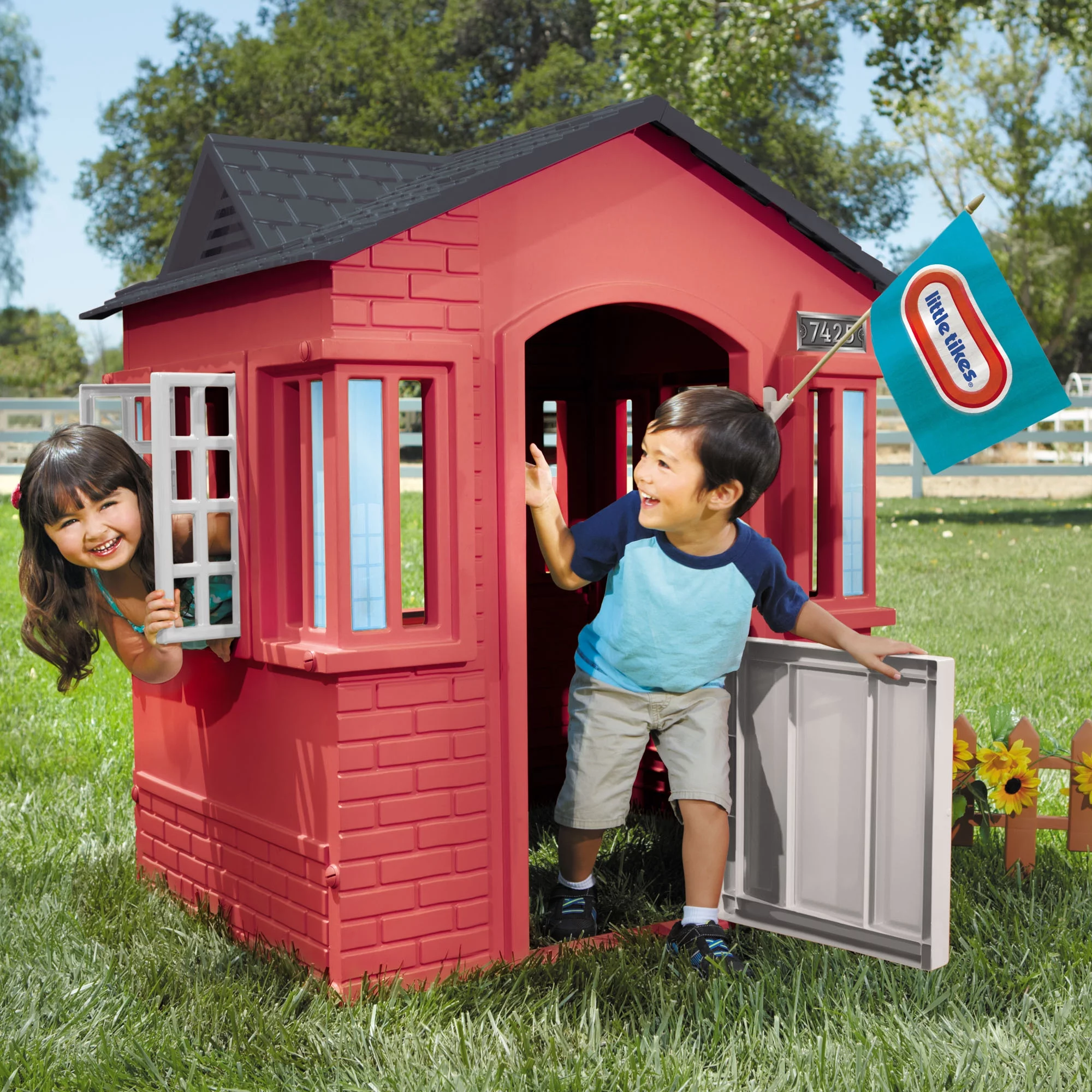 Little Tikes Cape Cottage Playhouse, Red - Radiant Selections