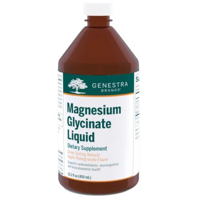 Genestra Magnesium Glycinate Liquid 15.2 oz (450ml) - Kansas Nuitrition - HNZSDS