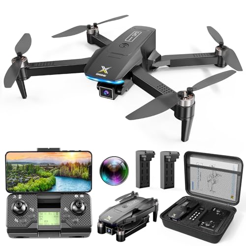 GPS Drones with Camera for Adults 4K, Brushless Motor FPV RC Quadcopter with Auto Return, Follow Me, Headless Mode, 50 Mins Long Flight