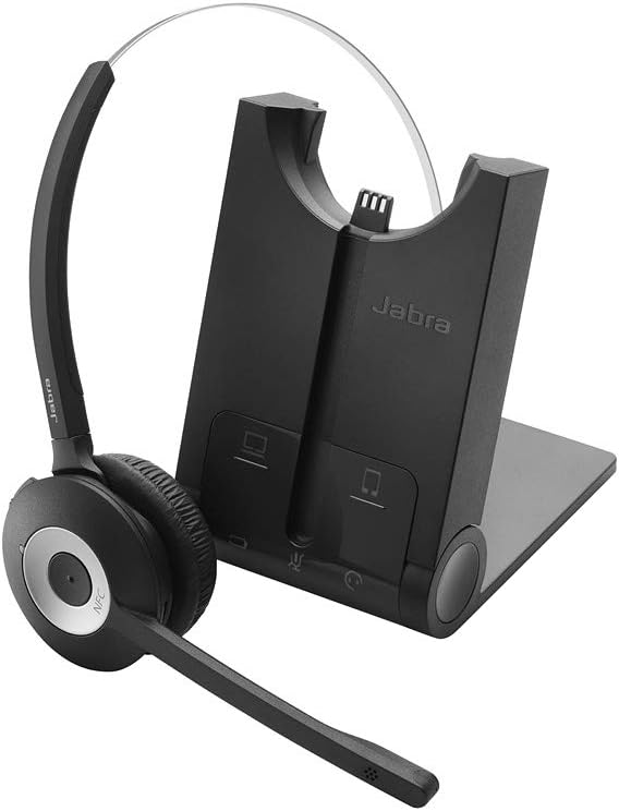 Jabra PRO 930 MS Mono Lync Optimized Wireless Headset for Softphone , Black , Mono Speaker