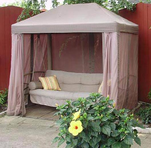 Gazebo Swing Replacement Canopy and Netting Set