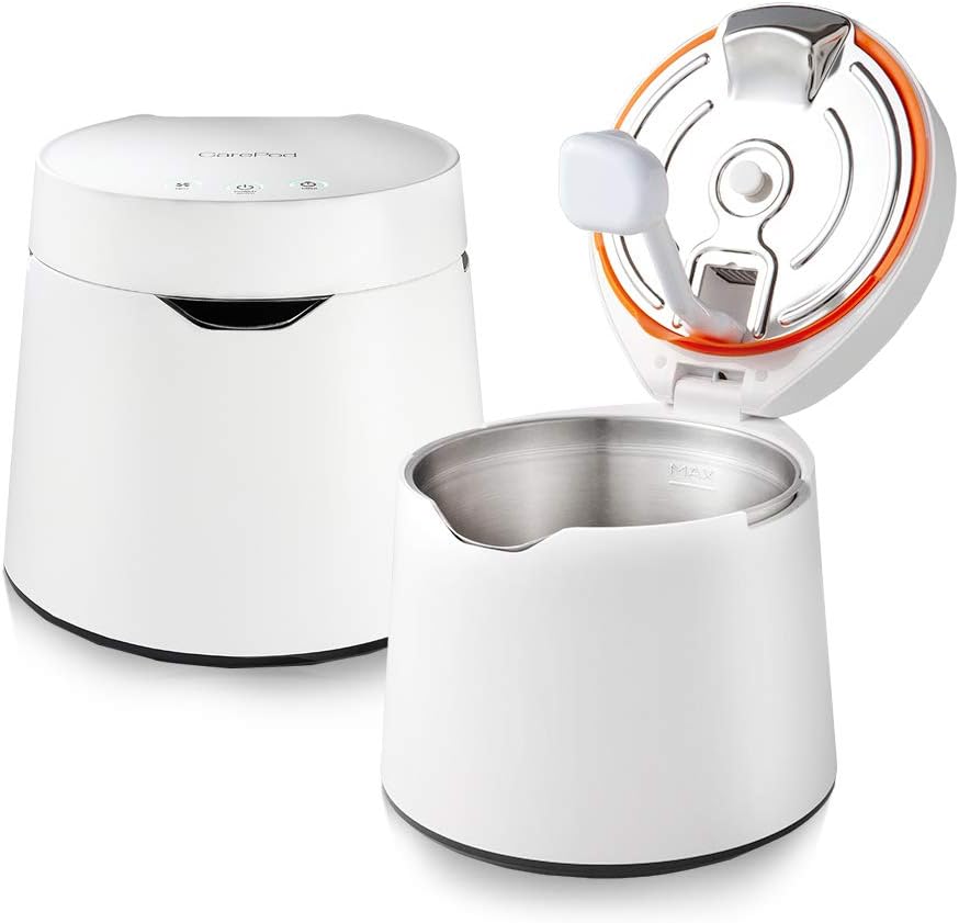 CarePod 31S Stainless Steel Ultrasonic Cool Mist Humidifier Whisper-Quiet Easy Clean for Large Room 1gal (4liter), Only 3 Washable Parts