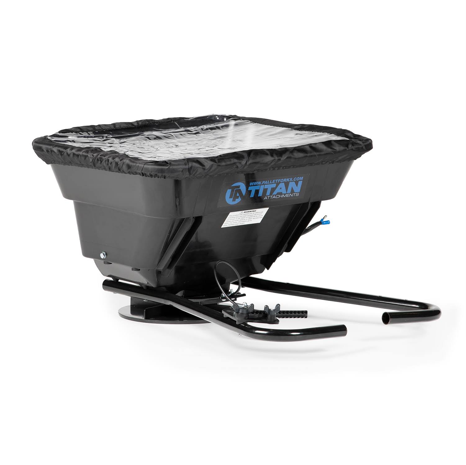 Titan Attachments 12 Volt ATV/UTV Broadcast Spreader, 80 lb Capacity, with Rain Cover 191359