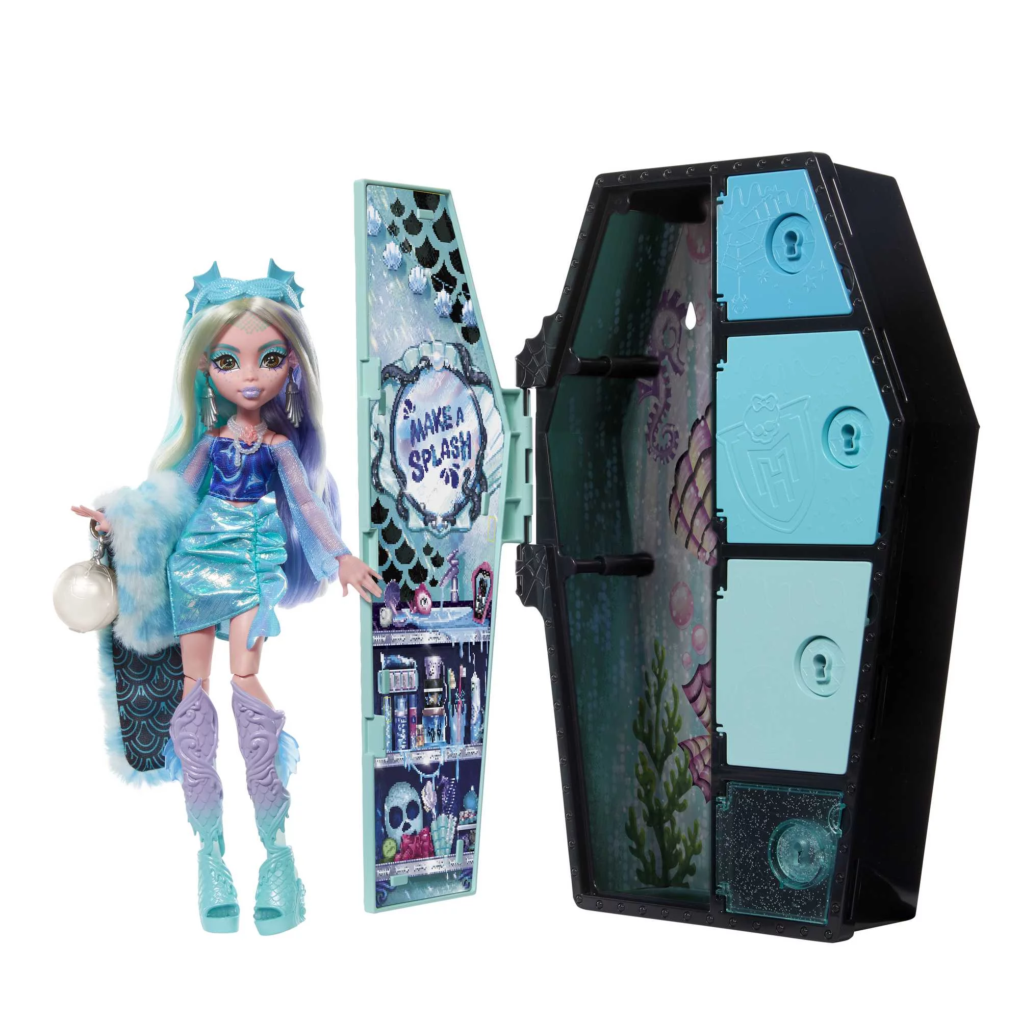 Monster High Doll, Lagoona Blue, Skulltimate Secrets: Fearidescent Series - Curated Treasures Market