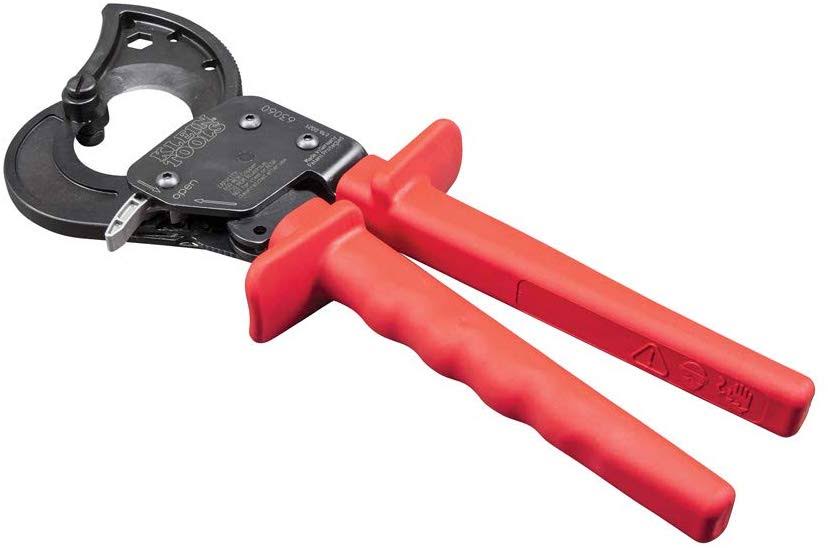 Klein Tools 63060 Ratcheting Cable Cutter Red