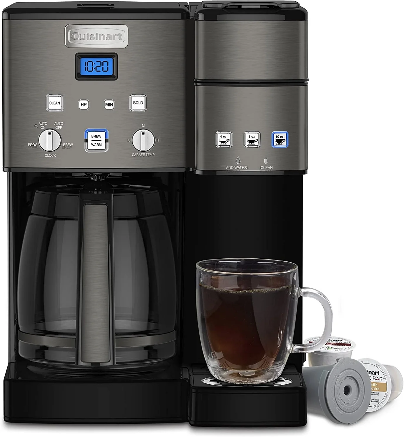 Cuisinart SS-15CP 12 Cup Coffee Maker And Single-Serve Brewer - Black