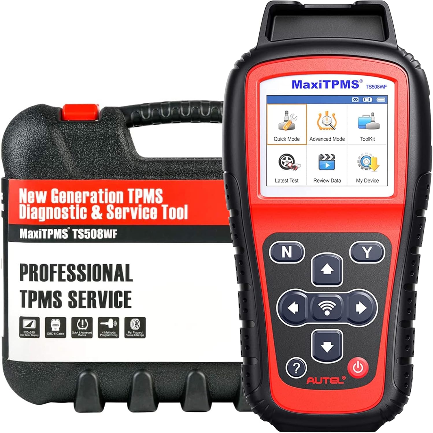 Autel MaxiTPMS TS508WF TPMS Relearn Tool, 2024 Enhanced TS508 Wi-Fi Version, Mx-Sensor TPMS Progamming Tool, One-Click TPMS Diagnose & Reset