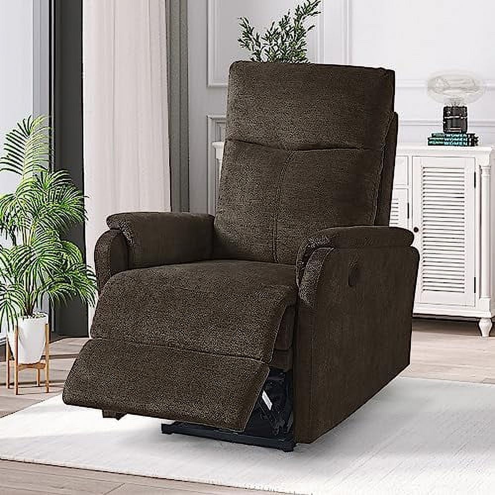 RUNFAYBIU Power Recliner Chair for Living Room  Adjustable Home Modern Fabric Recliner Chair with USB Charge Port  Recliner Single Chair for Small