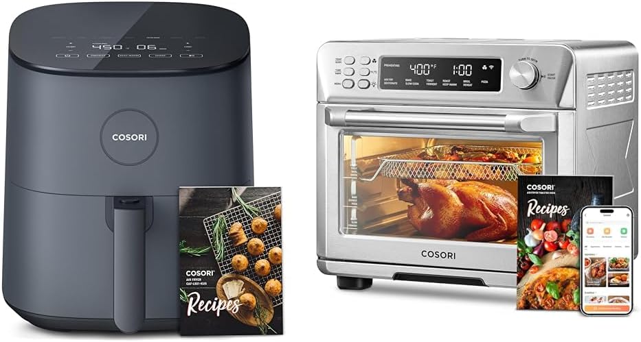 COSORI Air Fryer Pro LE 5-Qt Airfryer, Quick and Easy Meals, UP to 450℉, Quiet, 85% & Smart 12-in-1 Air Fryer Toaster Oven Combo