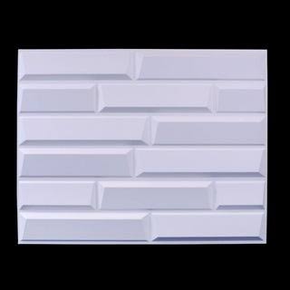 3D Fiber Wall Decor panelling, 32x22x25x22/pc (sandstone - 6pc), Brown