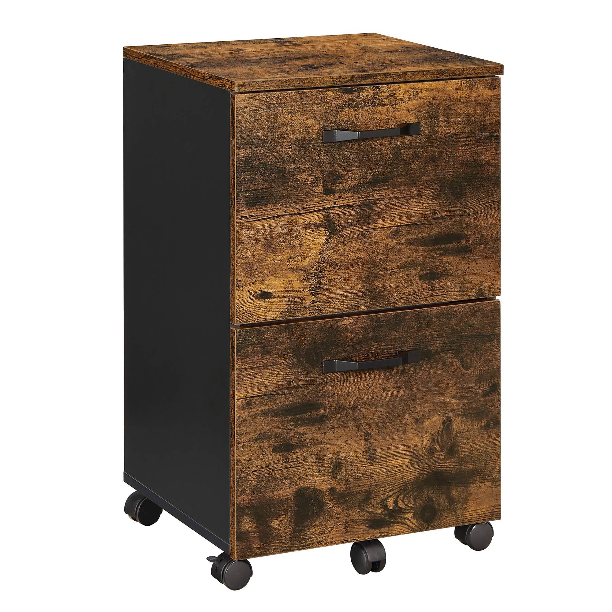VASAGLE Industrial 2 Drawer File Cabinet