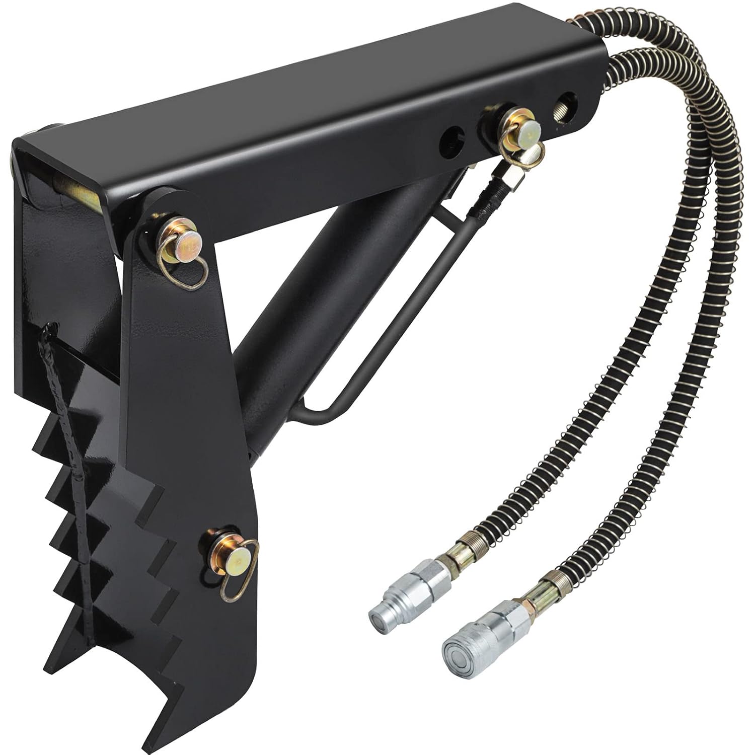 Mophorn 18 Hydraulic Backhoe Thumb, 1/2 Thickness Heavy Duty Excavator Thumb, Black Steel Weld On Thumb Attachments with Hydraulic Cylinder
